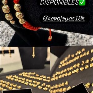 Gold Beaded Bracelet by